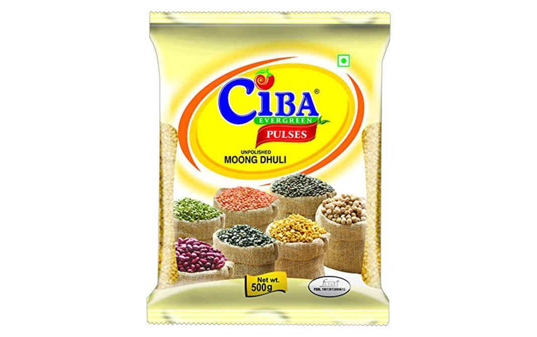 Ciba Unpolised Moong Dhuli    Pack  500 grams